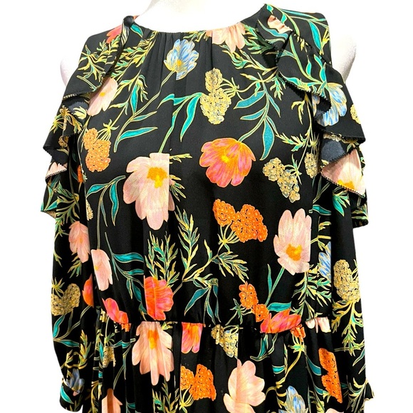 Kate Spade Floral Blooming Cold Shoulder Dress - Picture 6 of 9